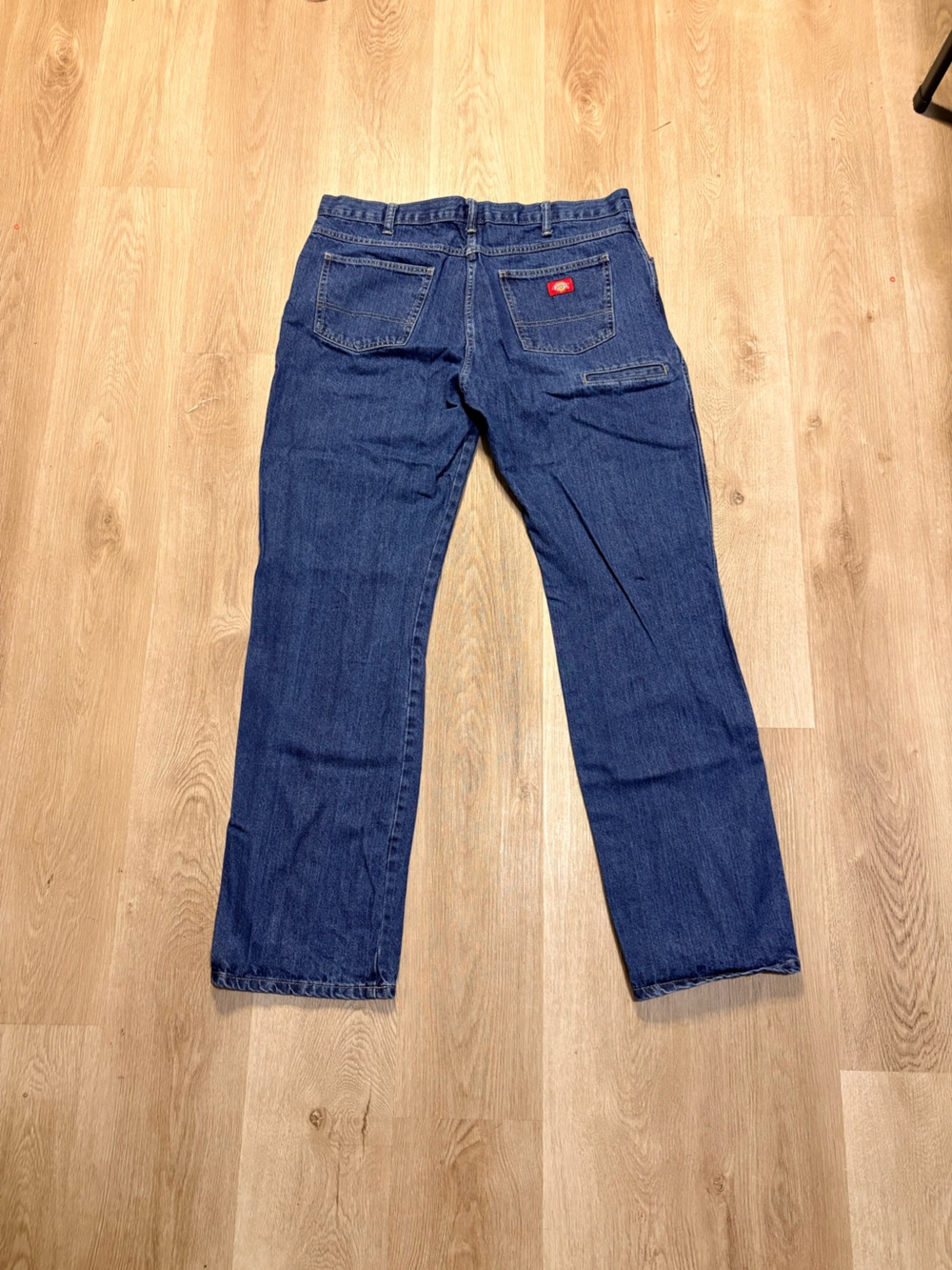 Vintage Dickies Straight Leg Jeans Size 38 Blue Wash Denim Skater Baggy Indie